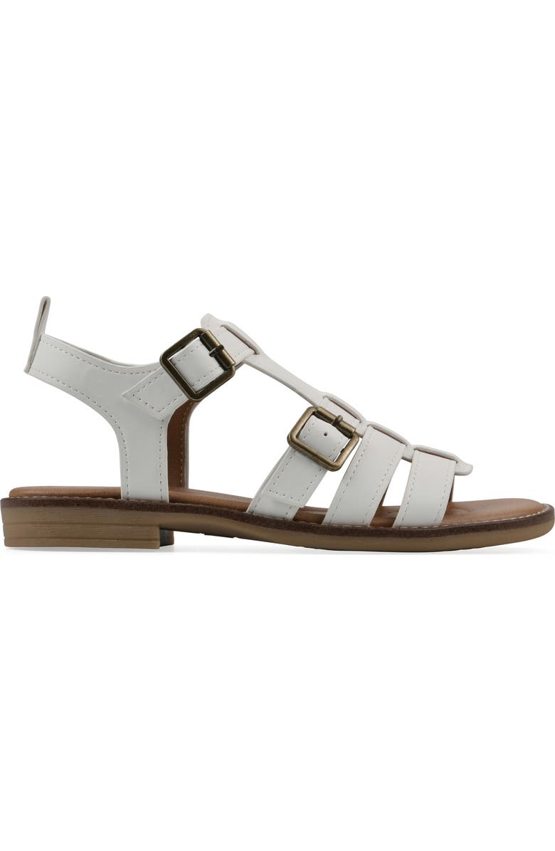 CLIFFS BY WHITE MOUNTAIN Mayday Gladiator Sandal, Alternate, color, White Smooth
