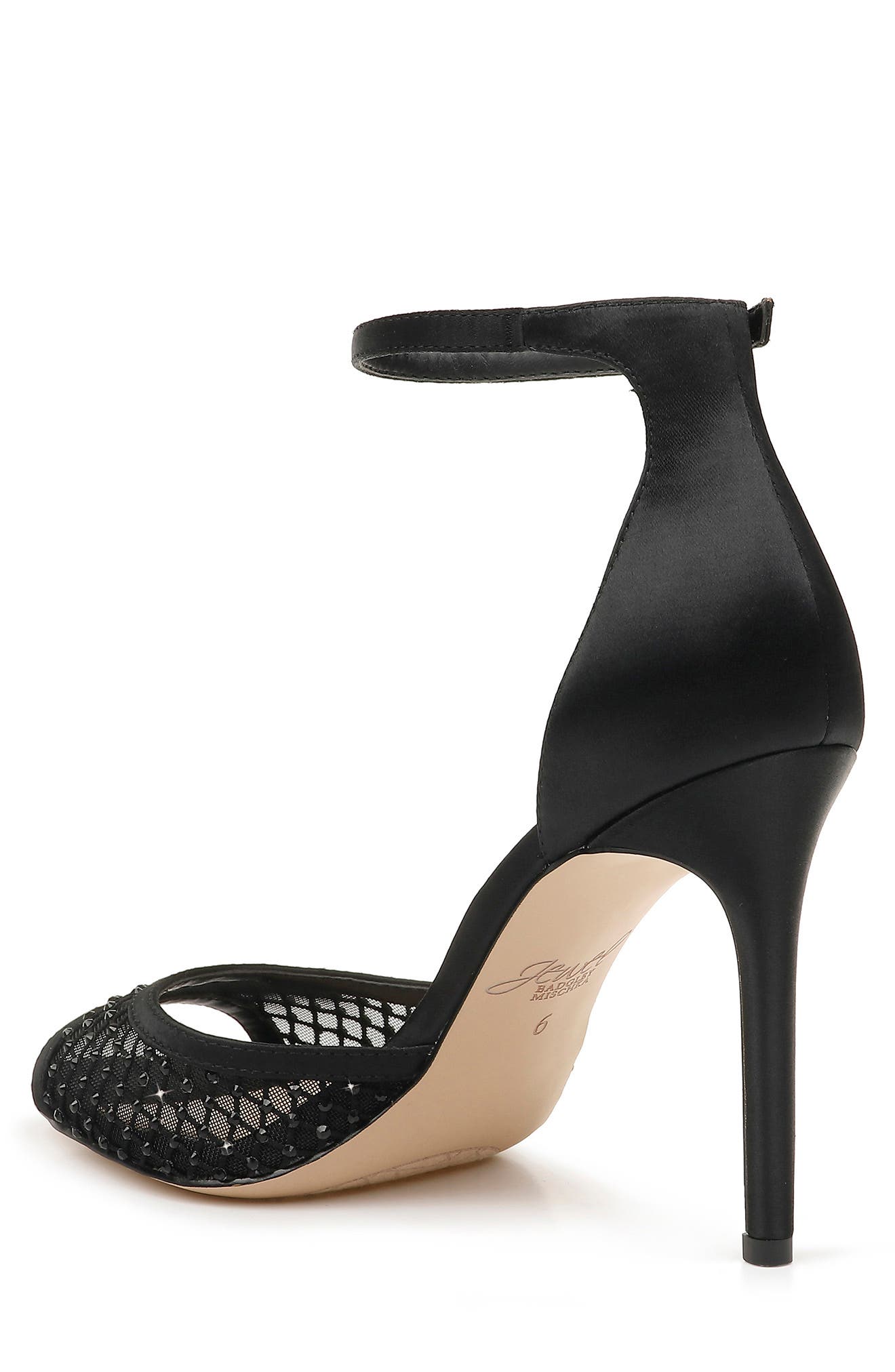 Jewel Badgley Mischka Crystal Embellished Sandal, Alternate, color, 