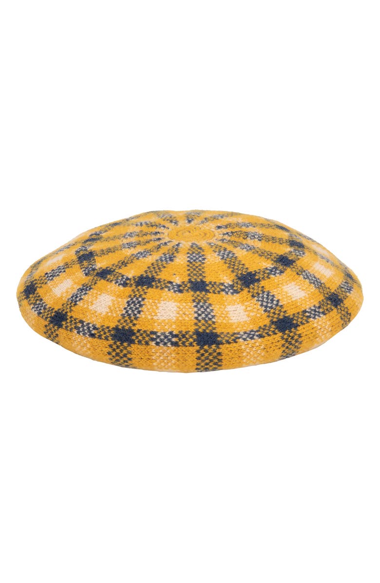 San Diego Hat Wool Blend Beret, Main, color, Mustard