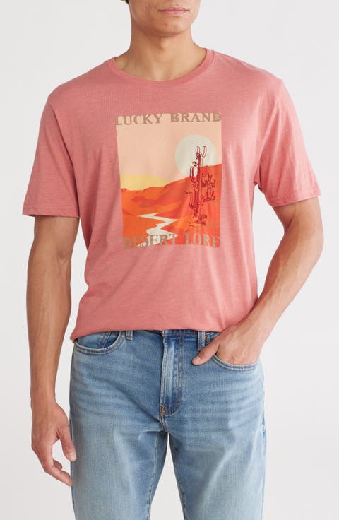 Lucky Cactus Short Sleeve Crewneck Graphic T-Shirt