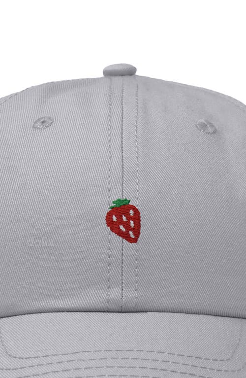 Dalix Lil Strawberry Dad Cap In Gray