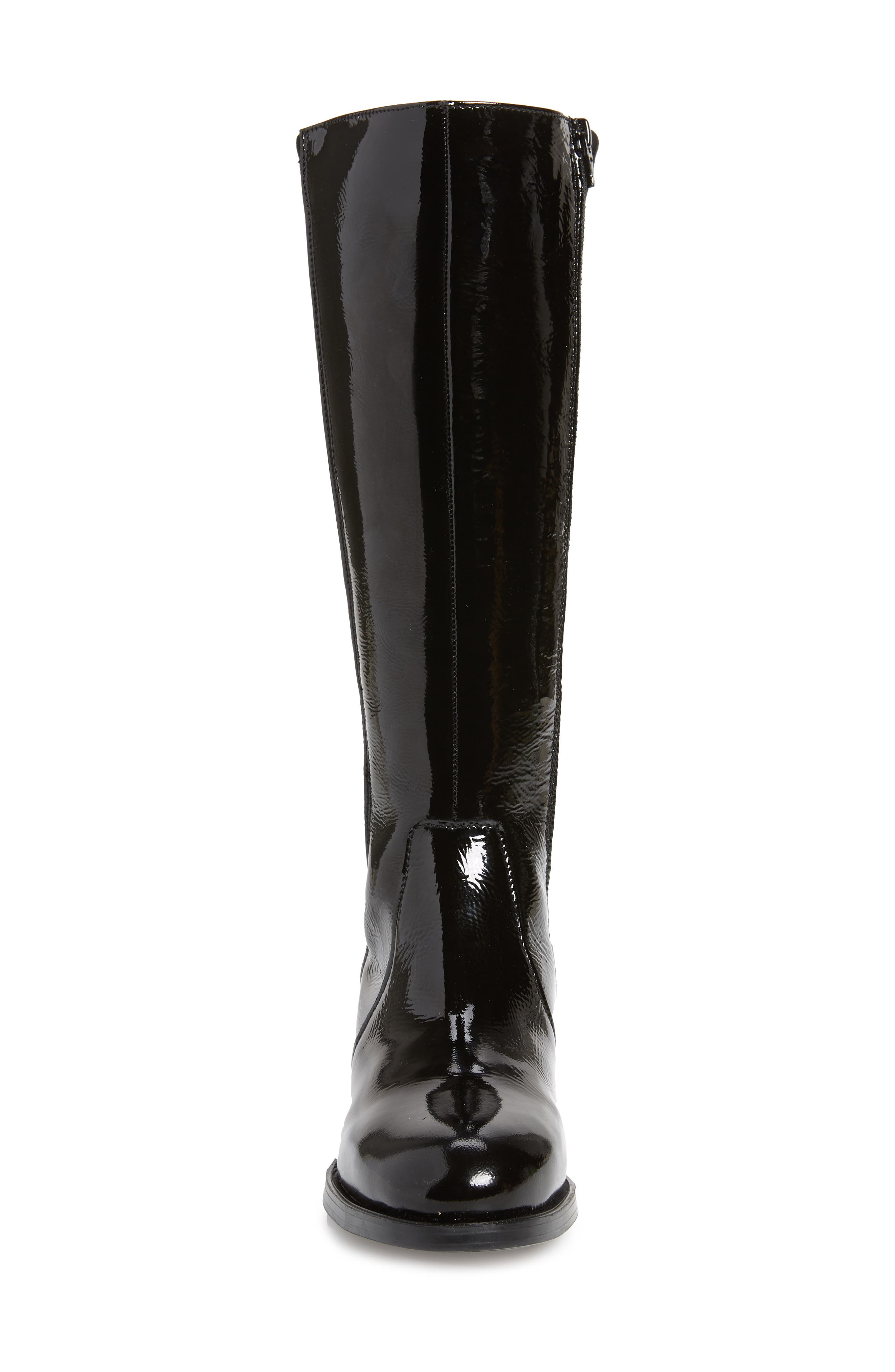 Beau Tall Waterproof Boot, Alternate, color, BLACK PATENT LEATHER