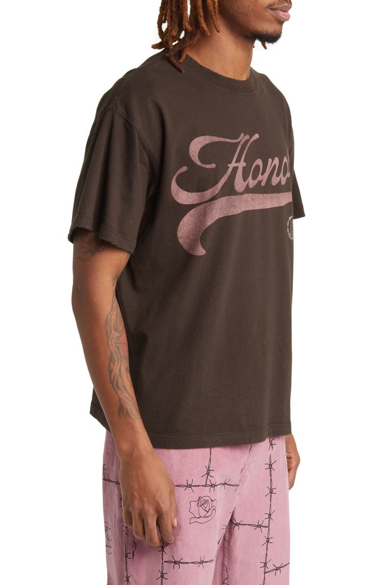 HONOR THE GIFT Logo Script Cotton Graphic T-Shirt, Alternate, color,