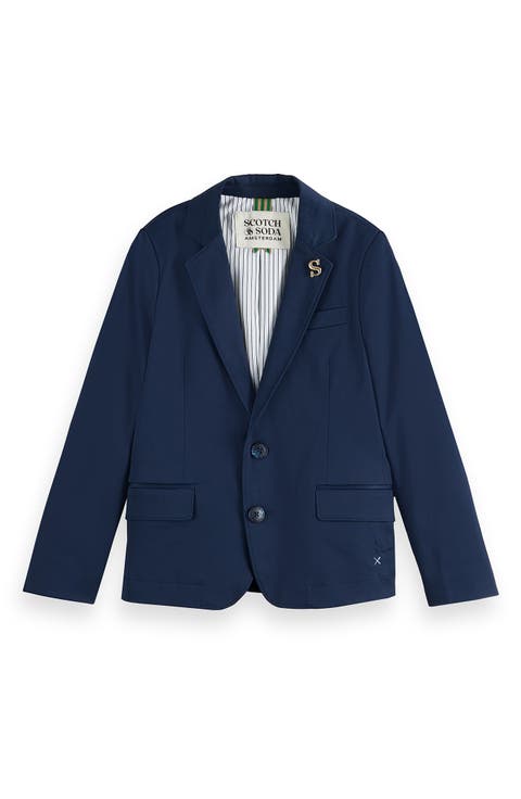 Kids' Classic Cotton Twill Blazer (Big Kid)