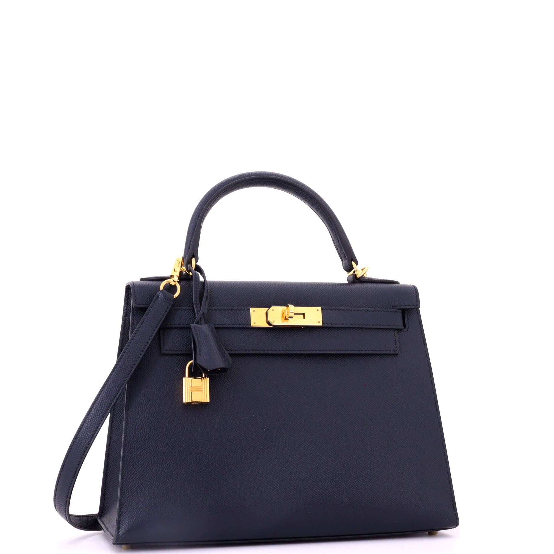 Kelly Handbag Bicolor Epsom with Brushed Gold Hardware 28, Alternate, color, Blue