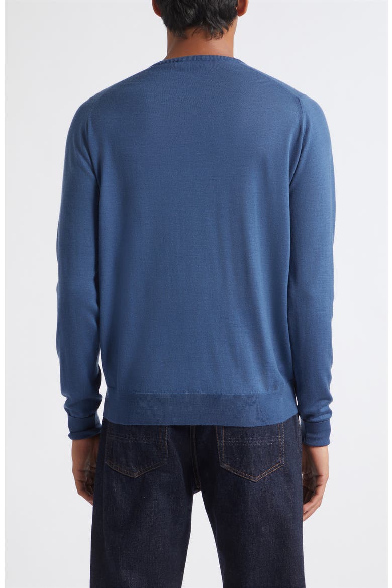 Marcus Virgin Wool Crewneck Sweater, Alternate, color, TEAL FIRTH