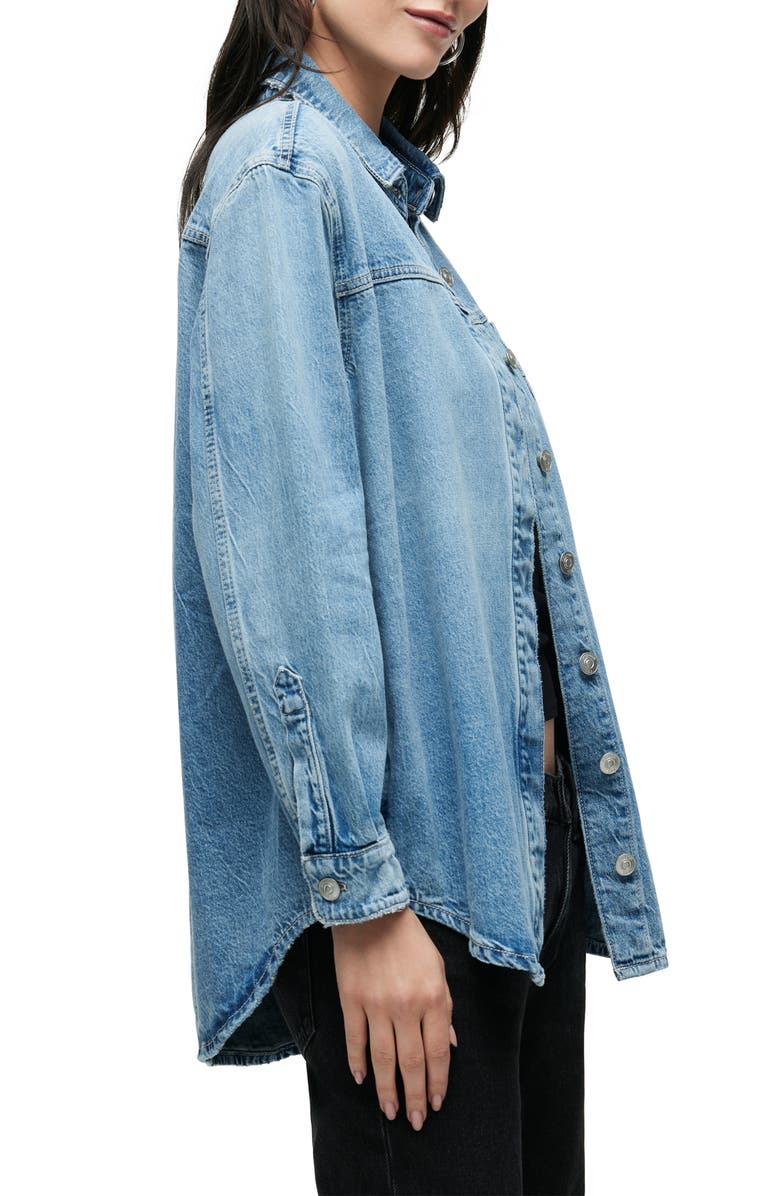 Hudson Jeans Denim Button-Up Shirt, Alternate, color, Dubai