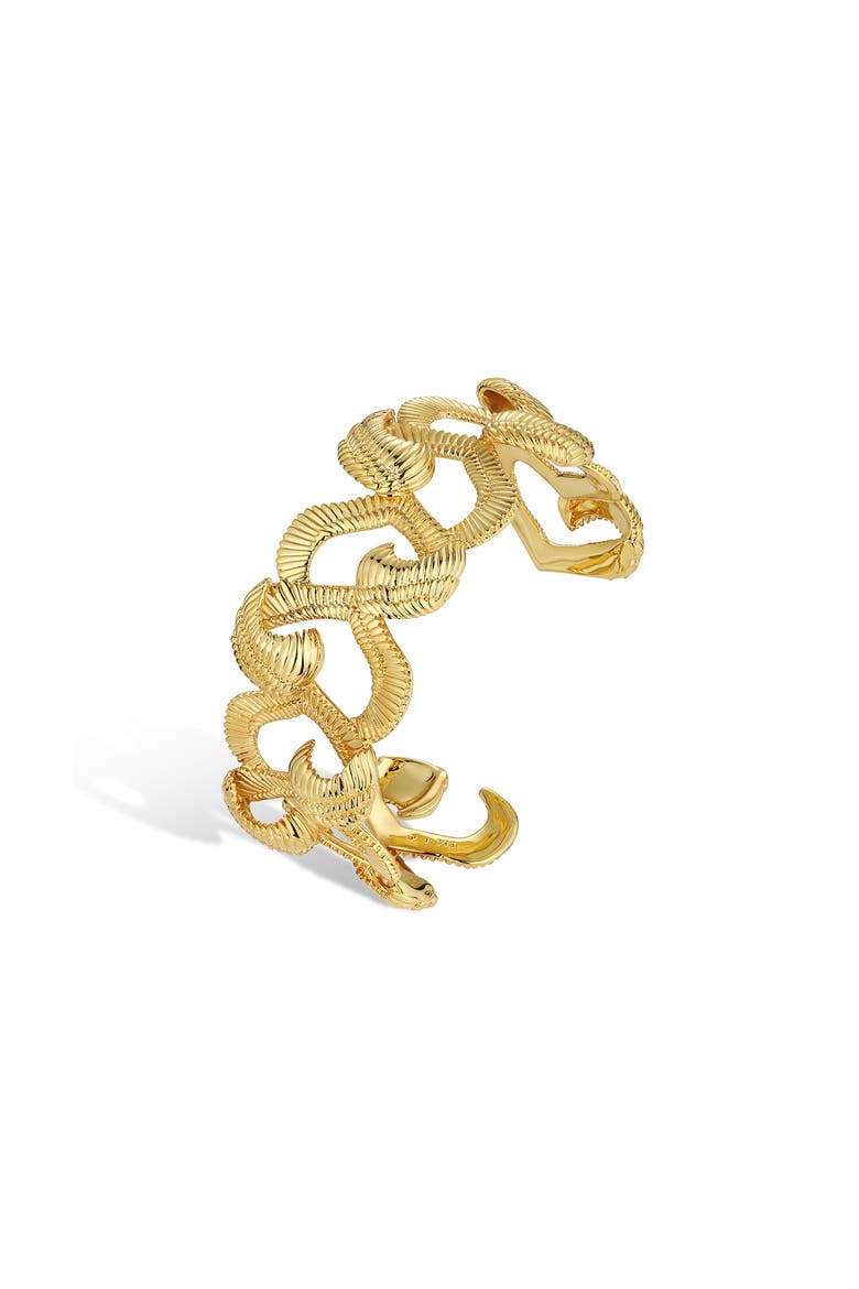 Hawk Wing Bangle, Main, color, Gold