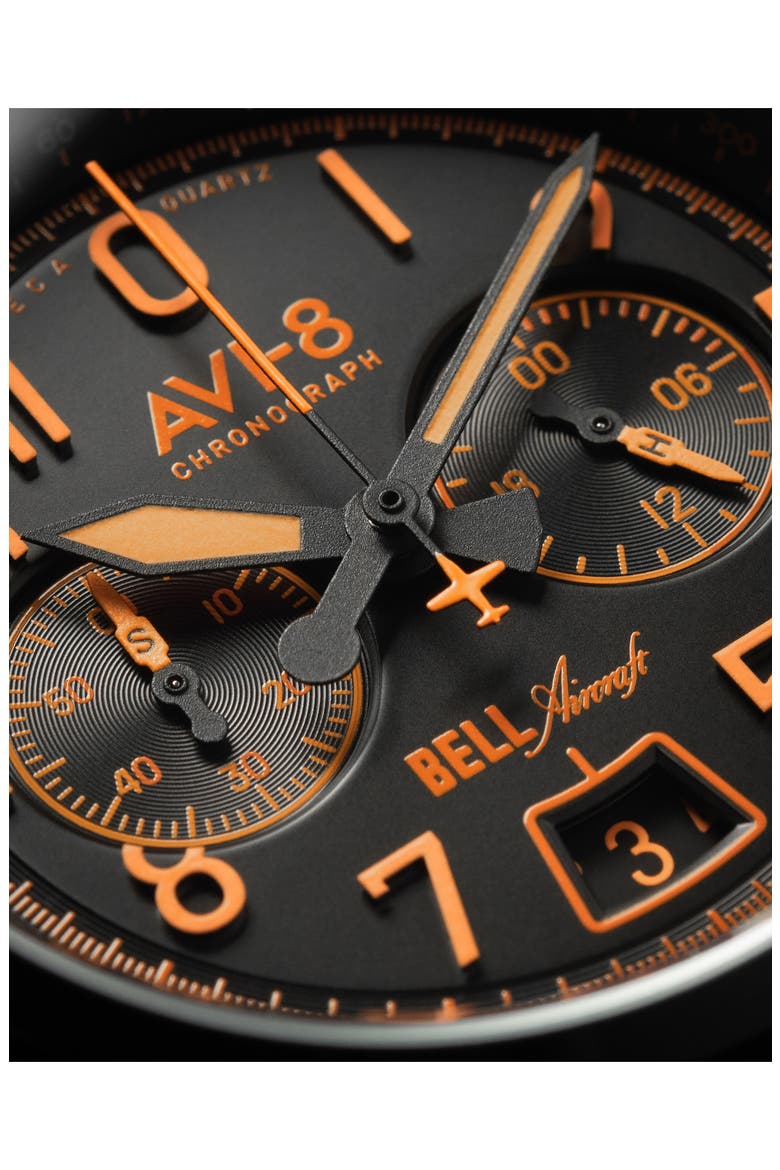 Bell X-1 Machbuster Chronograph Watch, 41mm, Alternate, color, BLACK