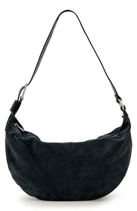 Luna Suede Shoulder Bag