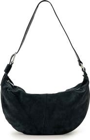 AllSaints Luna Suede Shoulder Bag