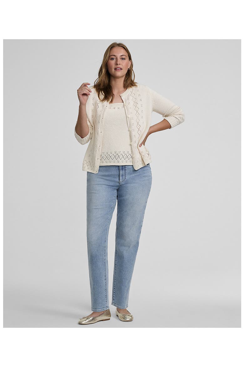 Recover High Rise Straight Leg Blue Jeans, Alternate, color, Lake Blue Wash