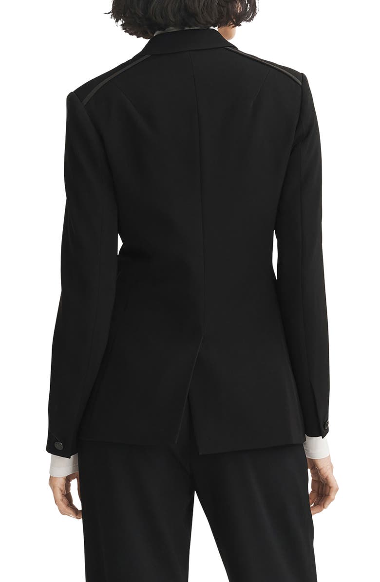 rag & bone Tessa Double Breasted Crepe Blazer, Alternate, color,