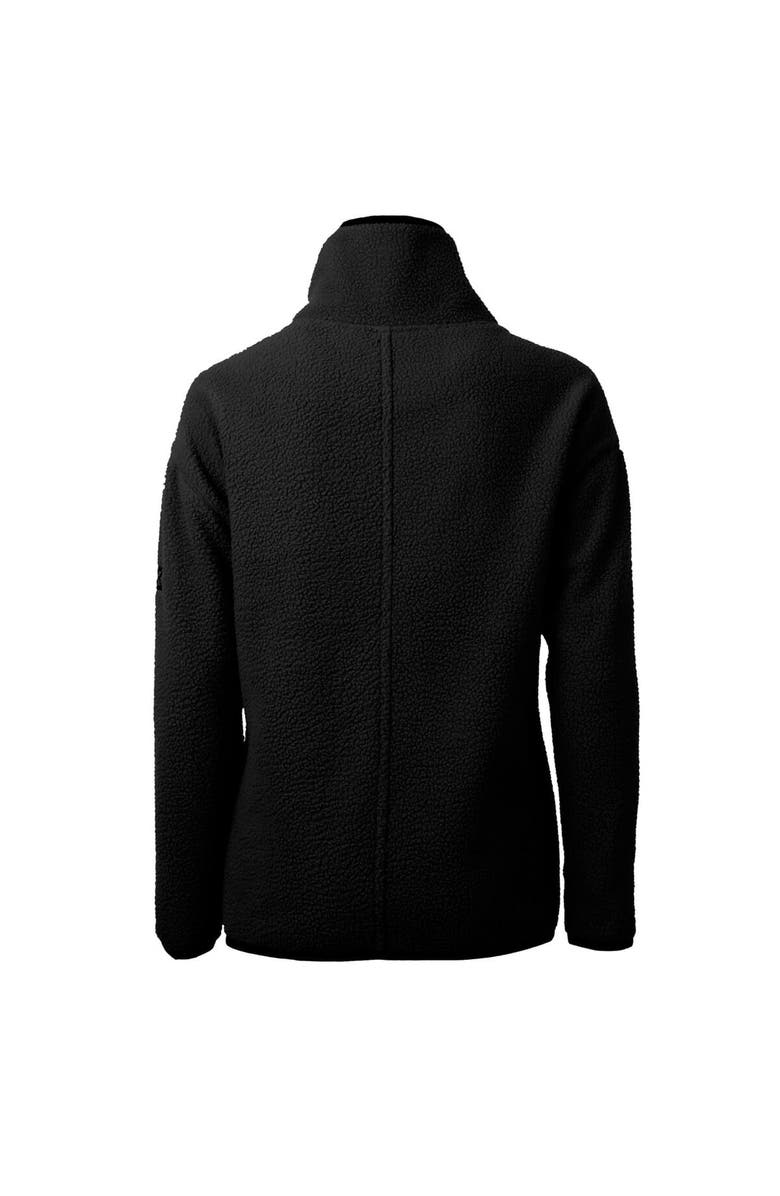 Cutter & Buck Women's Cutter & Buck Black NC State Wolfpack Cascade Eco Sherpa Fleece Half-Zip Pullover Jacket, Alternate, color,