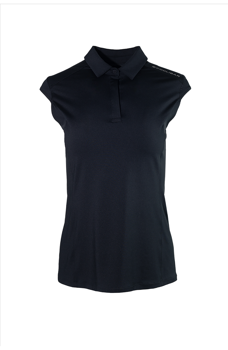 Coolibar Women's Performance Sleeveless Polo - UPF 50+ Sun Protection - Dew, Main, color, Black