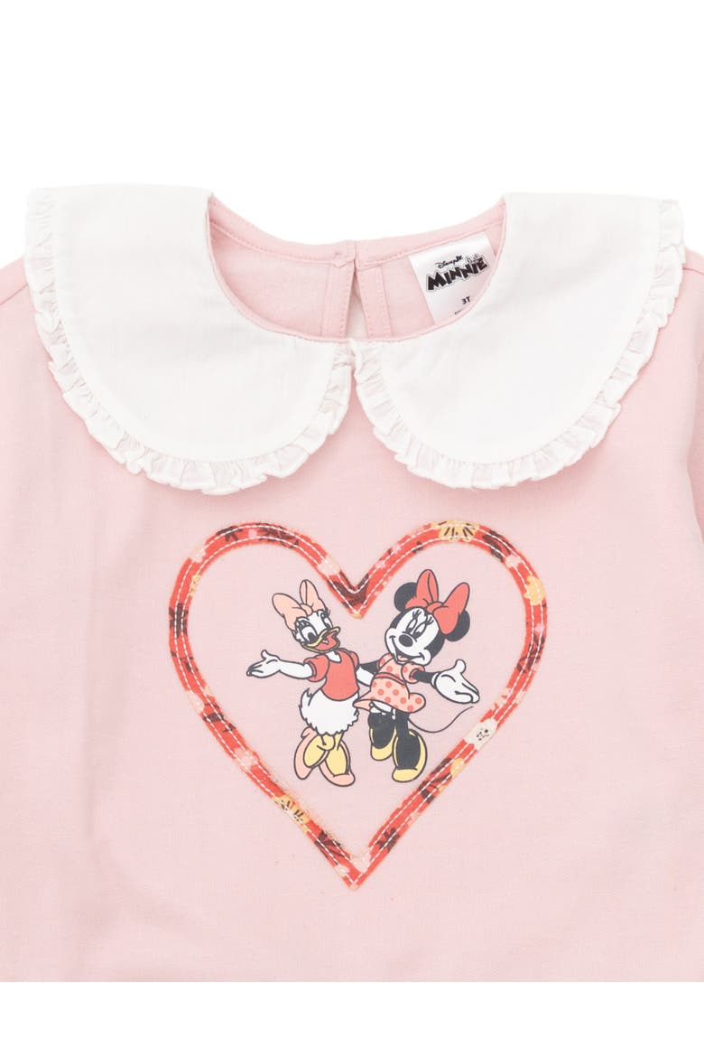 Minnie Mouse 2-Piece Sweatshirt and Skirt Set, Alternate, color, Pink Minnie Daisy