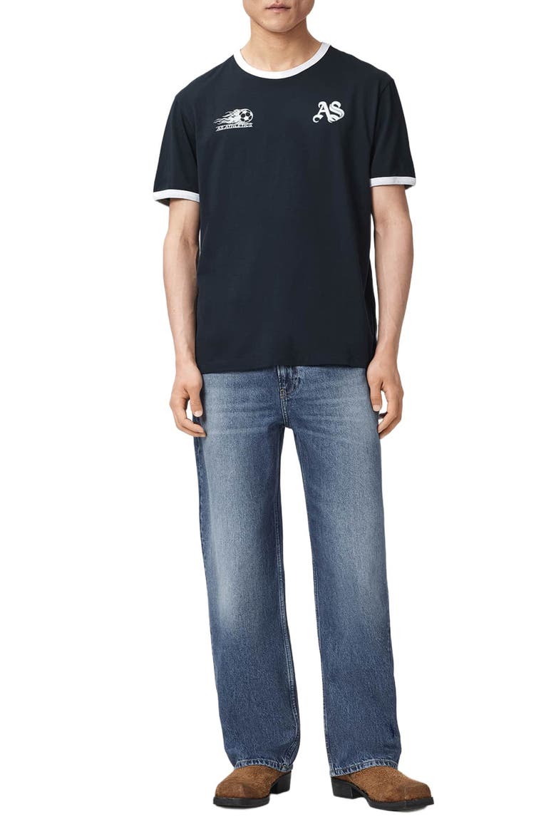 Bleus Cotton T-Shirt, Alternate, color, NAVY BLUE