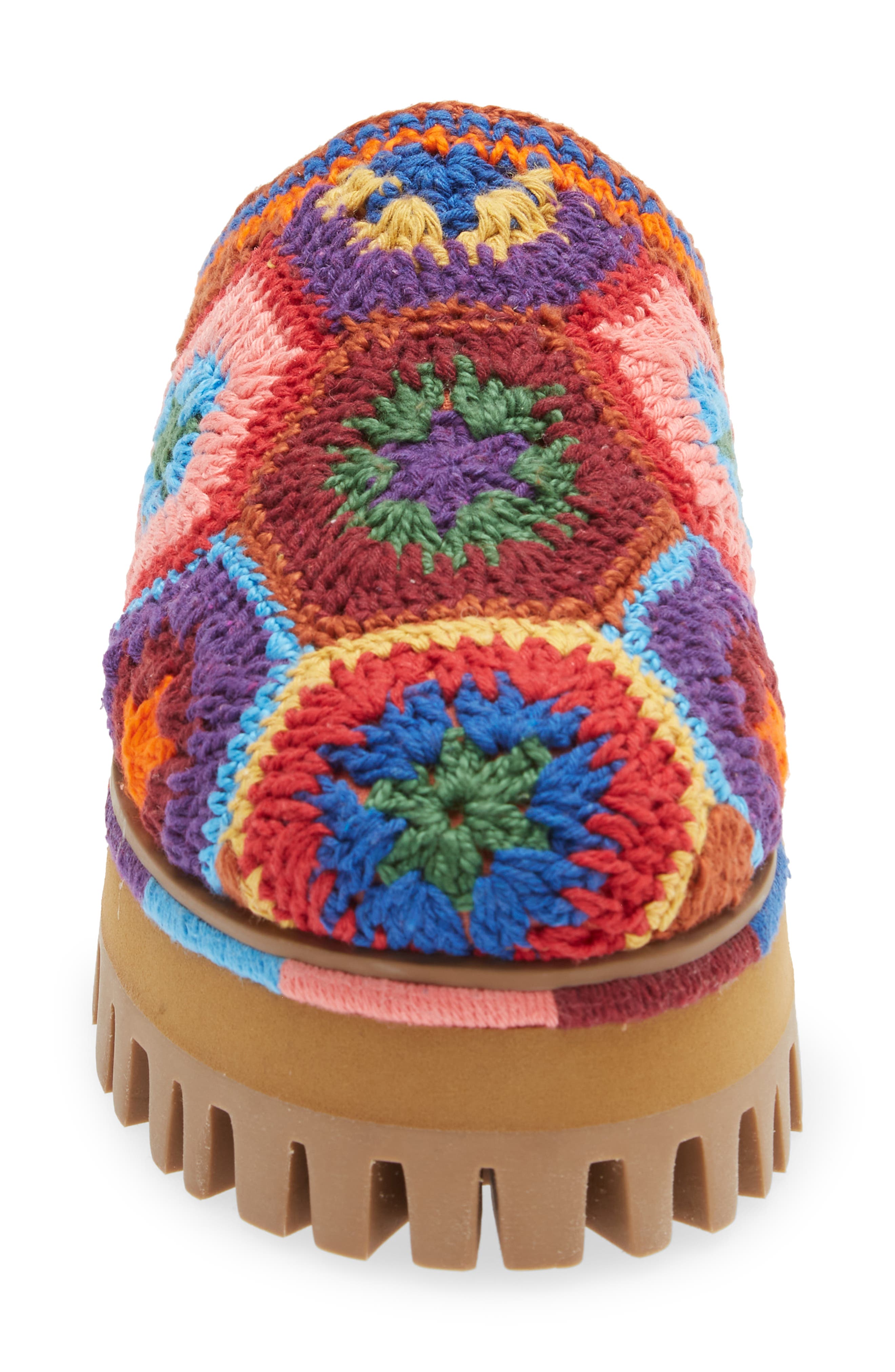 FARM Rio Colorful Crochet Platform Mule, Alternate, color, 