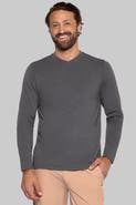 Coolibar Men's V-Neck Long Sleeve T-Shirt - UPF 50+ Sun Protection - Morada