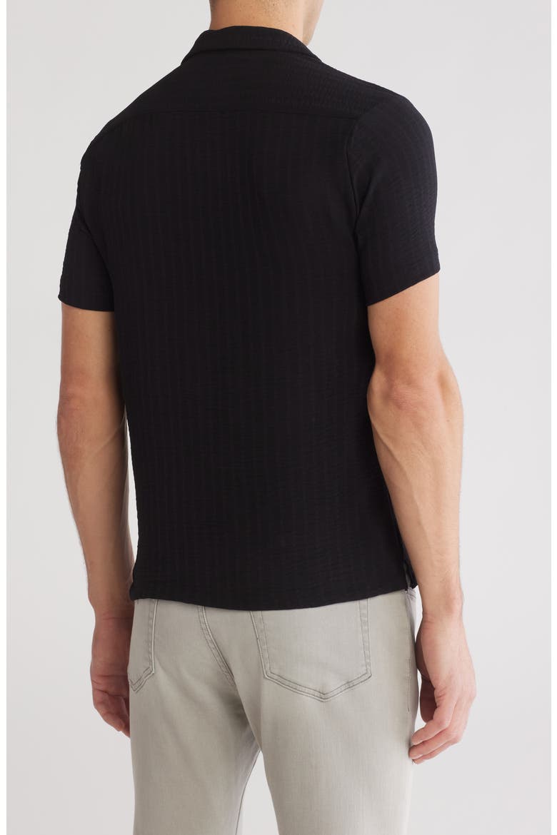 Textured Knit T-Shirt, Alternate, color, BLACK