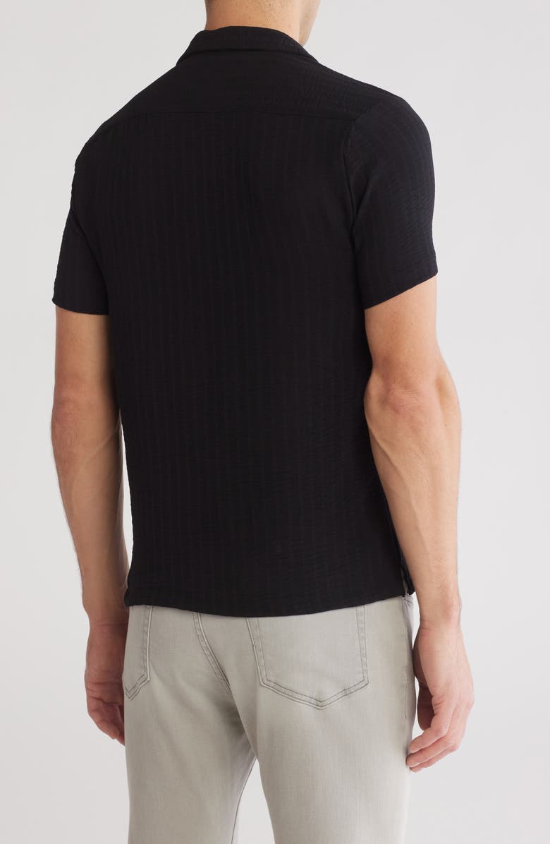 DENIM AND FLOWER Textured Knit T-Shirt, Alternate, color, Black