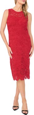 Halogen® Crochet Sheath Dress