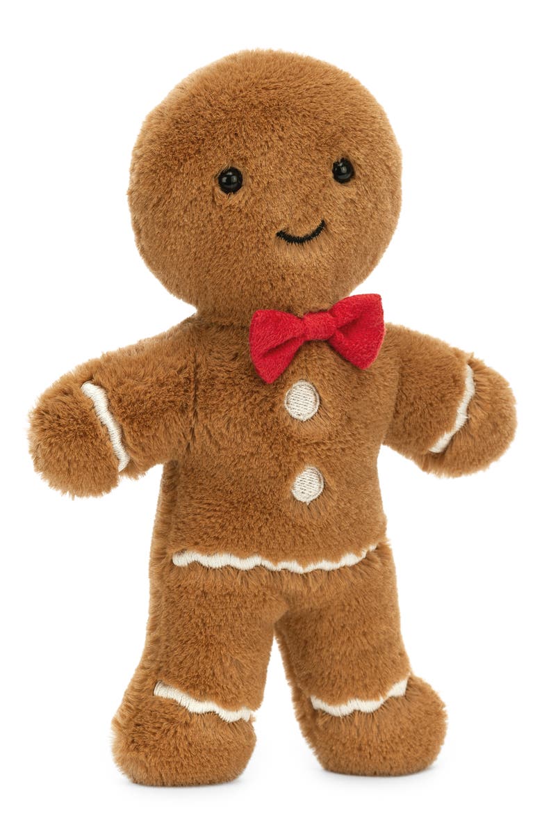 Jellycat Jolly Gingerbread Fred Stuffed Toy, Main, color,