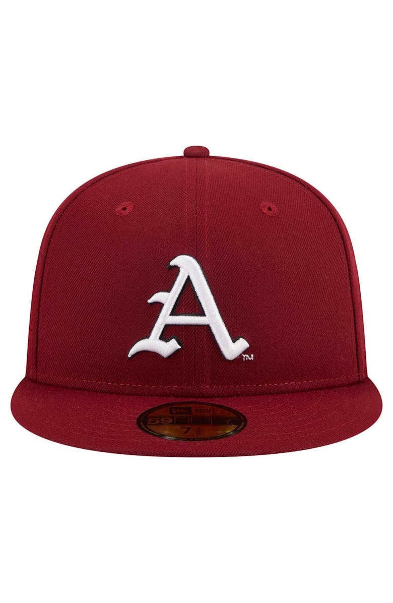 New Era Men's New Era Cardinal Arkansas Razorbacks 59FIFTY Fitted Hat, Alternate, color, 