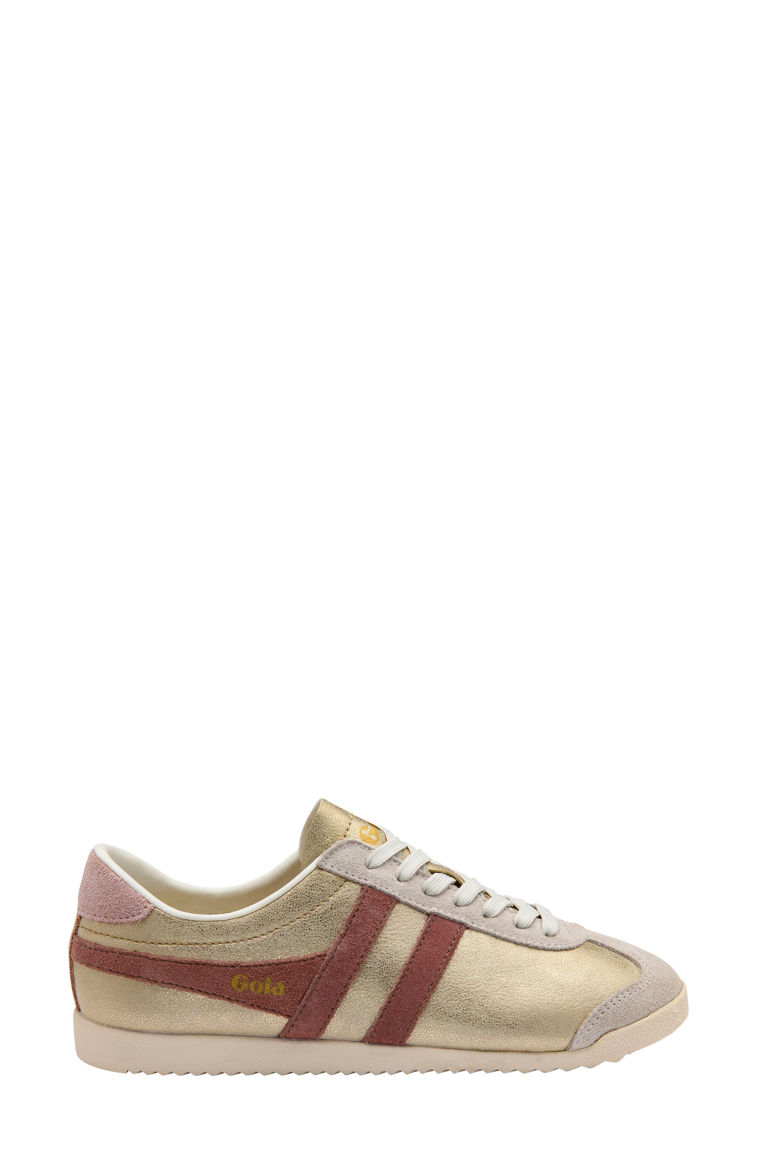 Bullet Blaze Low Top Sneaker, Alternate, color, GOLD/ BROWNROSE/ CHALK PINK