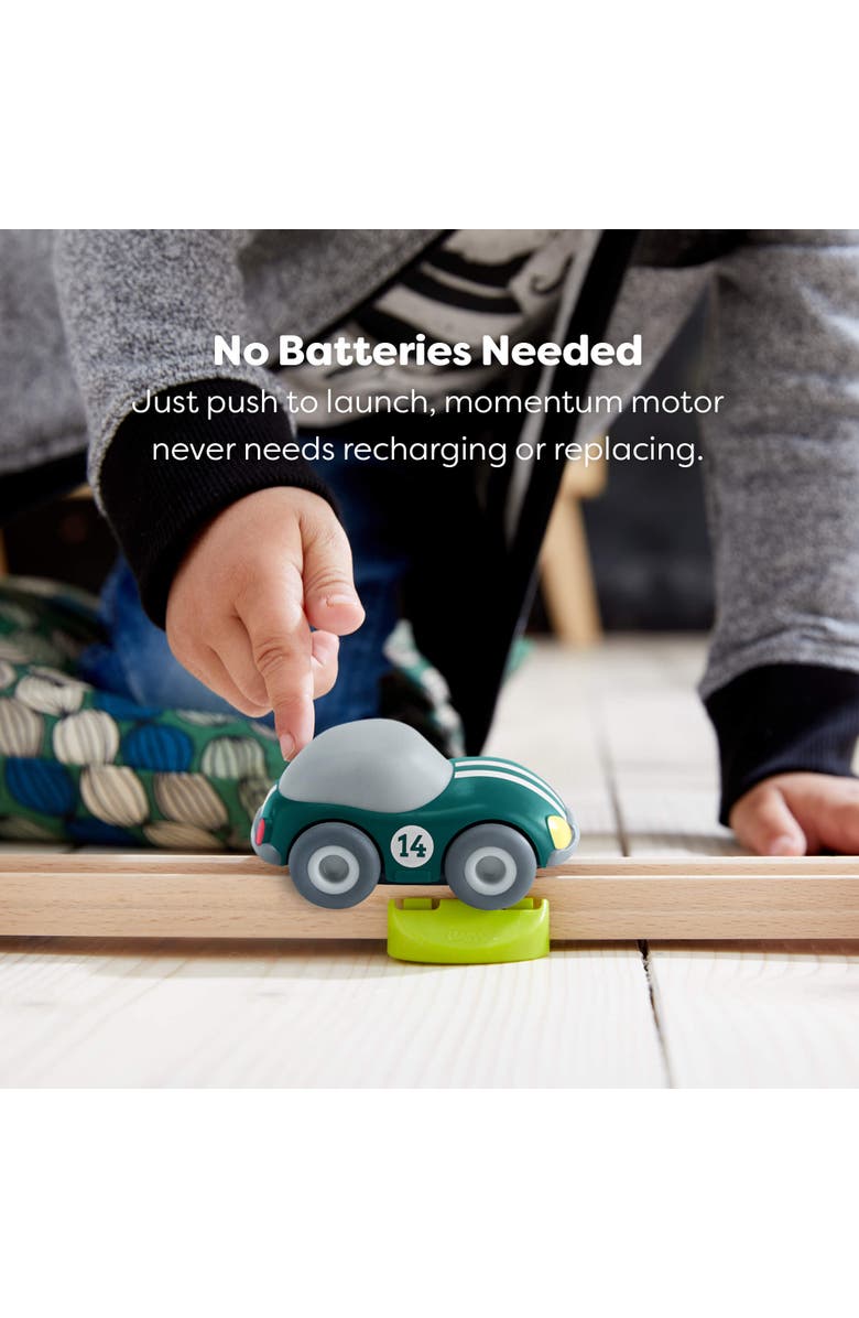 HABA Cars Green Racer Push & Go Car, Alternate, color, Green Multi