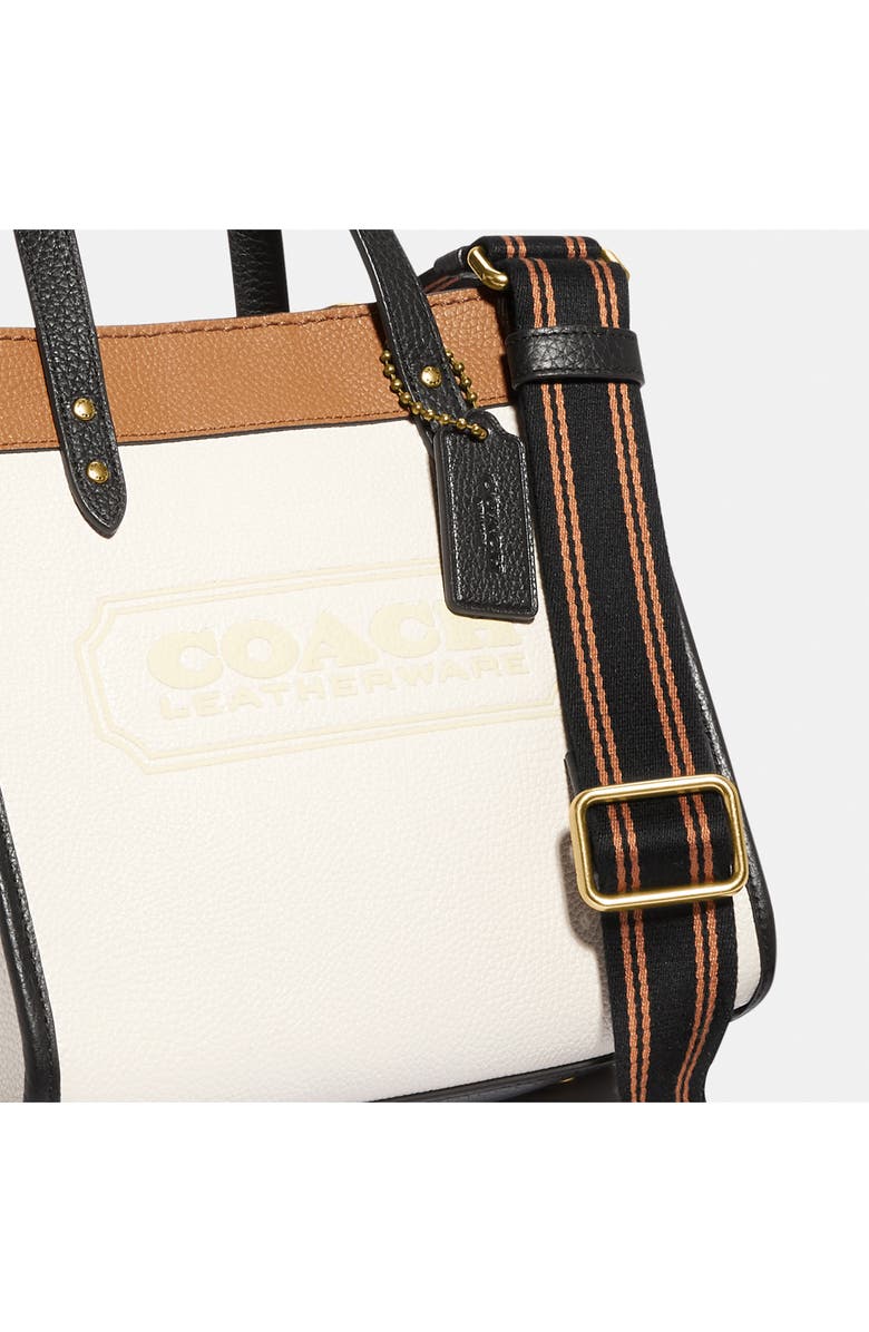 COACH Colorblock Leather Small Tote, Alternate, color,
