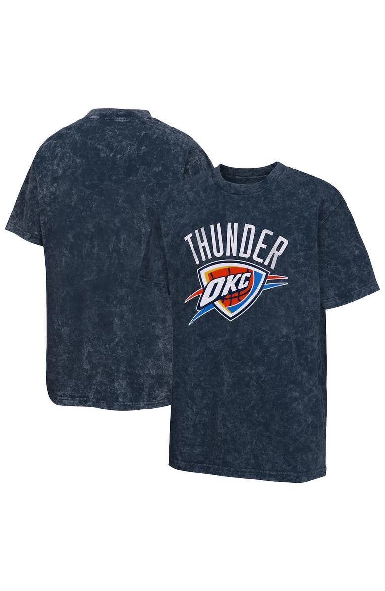 Outerstuff Youth  Navy Oklahoma City Thunder Rugged Defense T-Shirt, Alternate, color, 