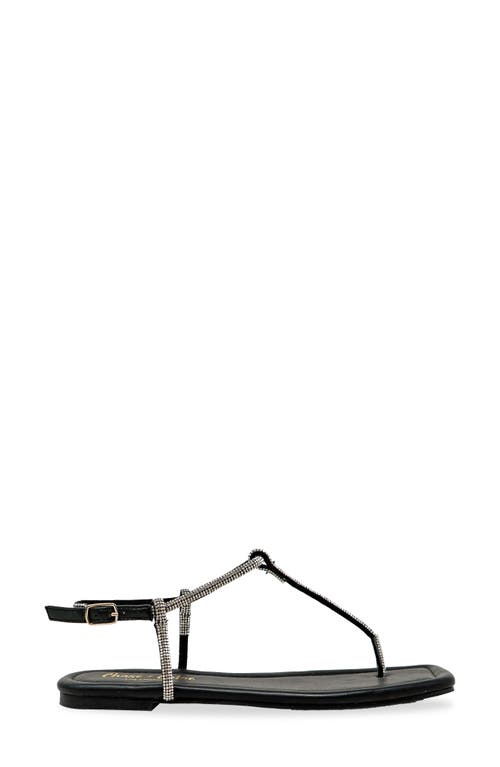 Chase & Chloe Chase And Chloe Rhinestone T-strap Sandal