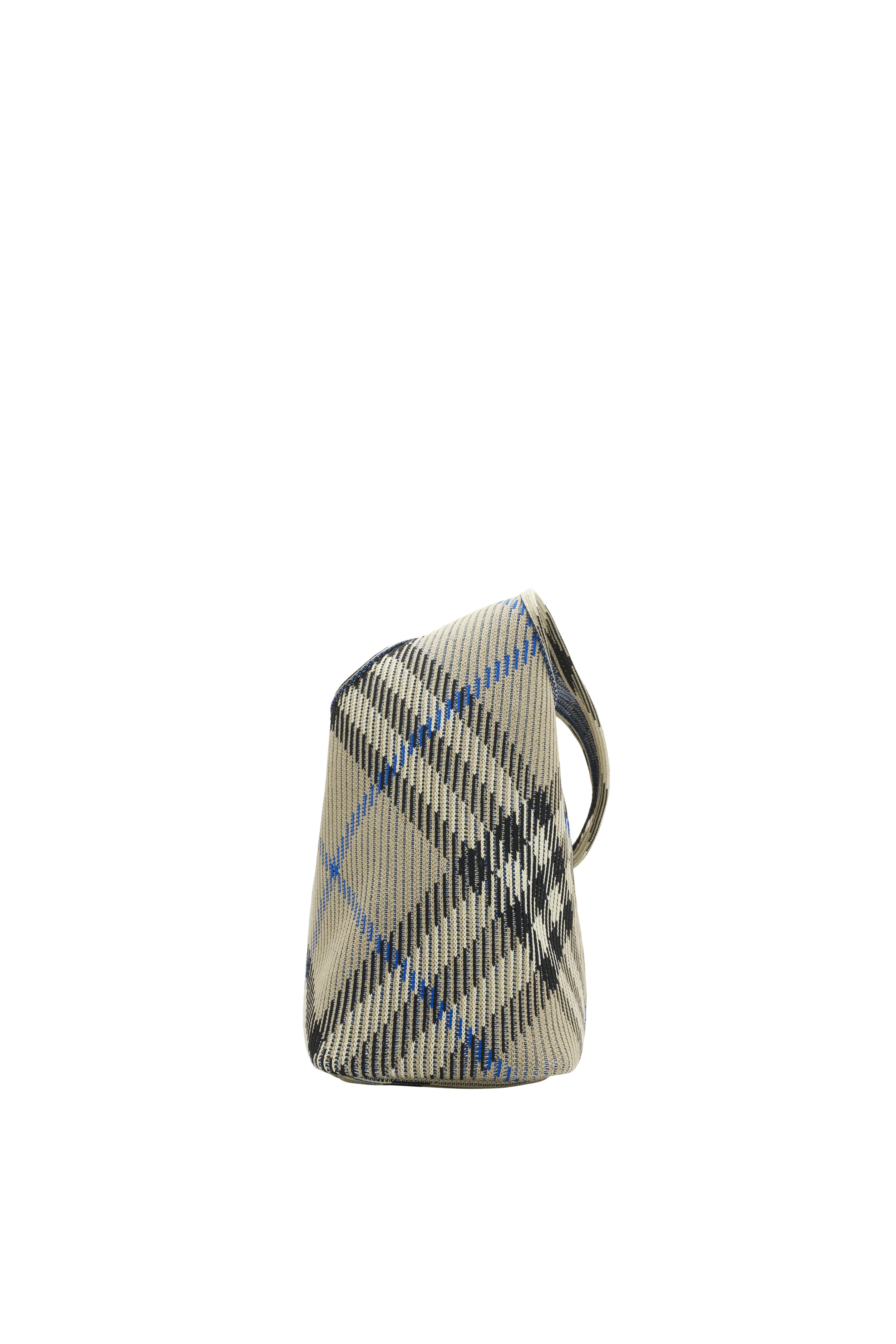 Burberry Small Check Knitted Shoulder Bag, Alternate, color, 