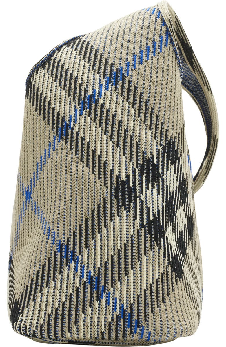Burberry Small Check Knitted Shoulder Bag, Alternate, color,