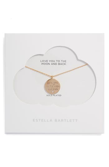 Estella Bartlett To The Moon And Back Pendant Necklace
