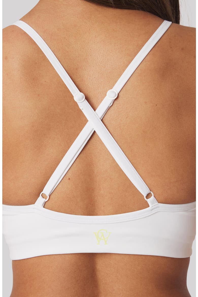 Isla Sports Bra, Alternate, color, WHITE