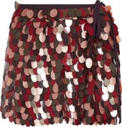 Dries Van Noten Gabrina Sequin Embellished Wrap Miniskirt