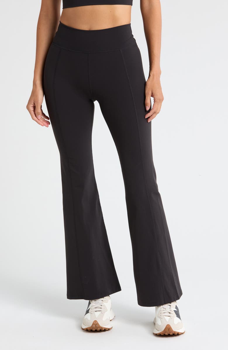 Z by Zella Perform High Waist Flare Leggings, Main, color, 