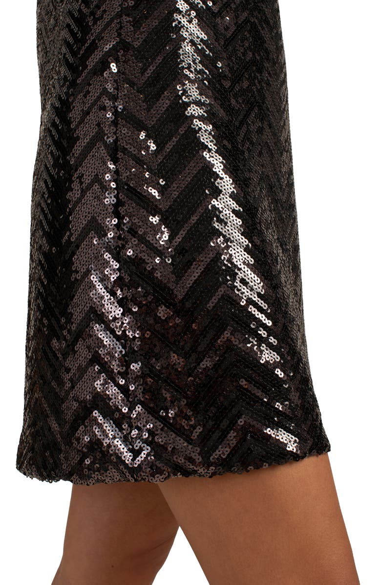 Trina Turk Glitterati Sequin Shift Dress, Alternate, color,