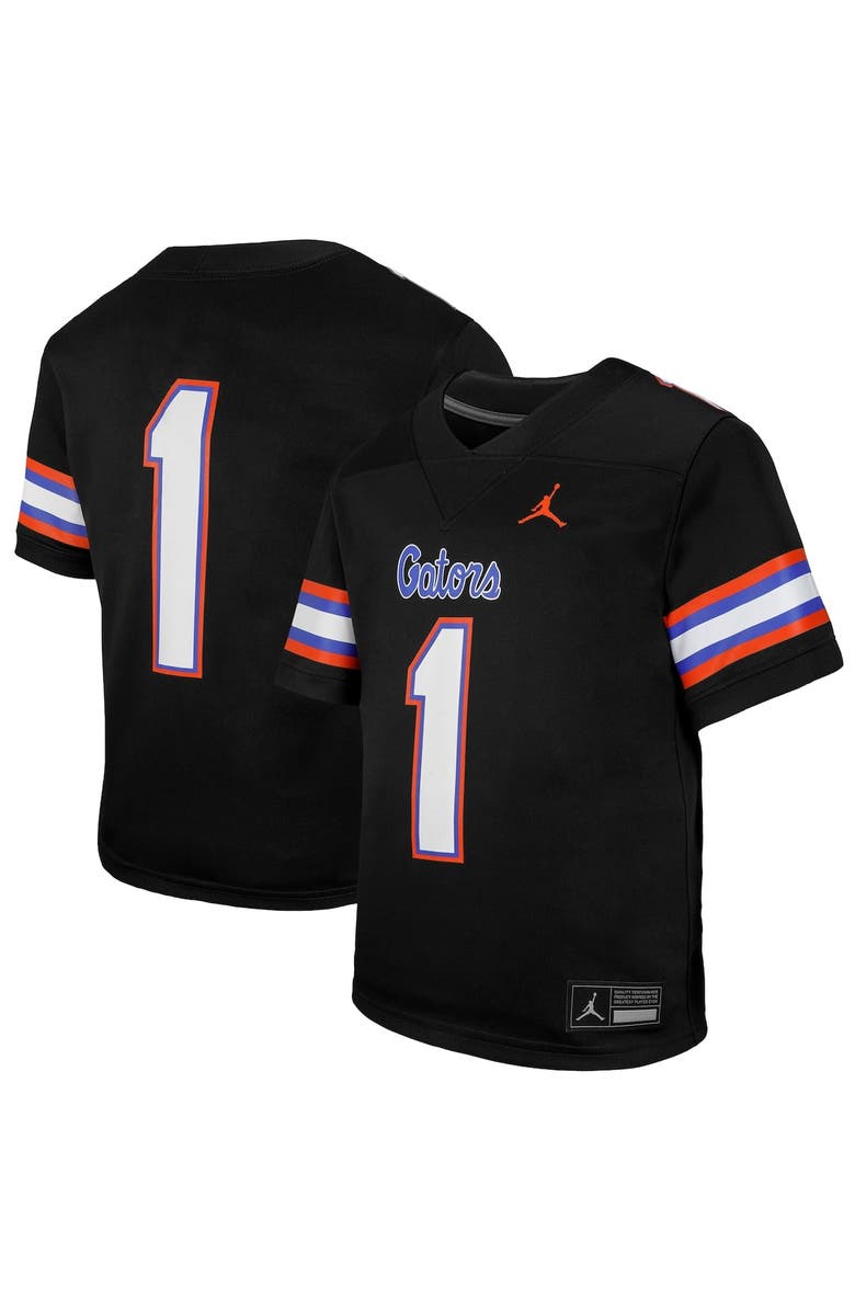 Jordan Brand Youth Jordan Brand #1 Black Florida Gators Untouchable Replica Game Jersey, Alternate, color, Black