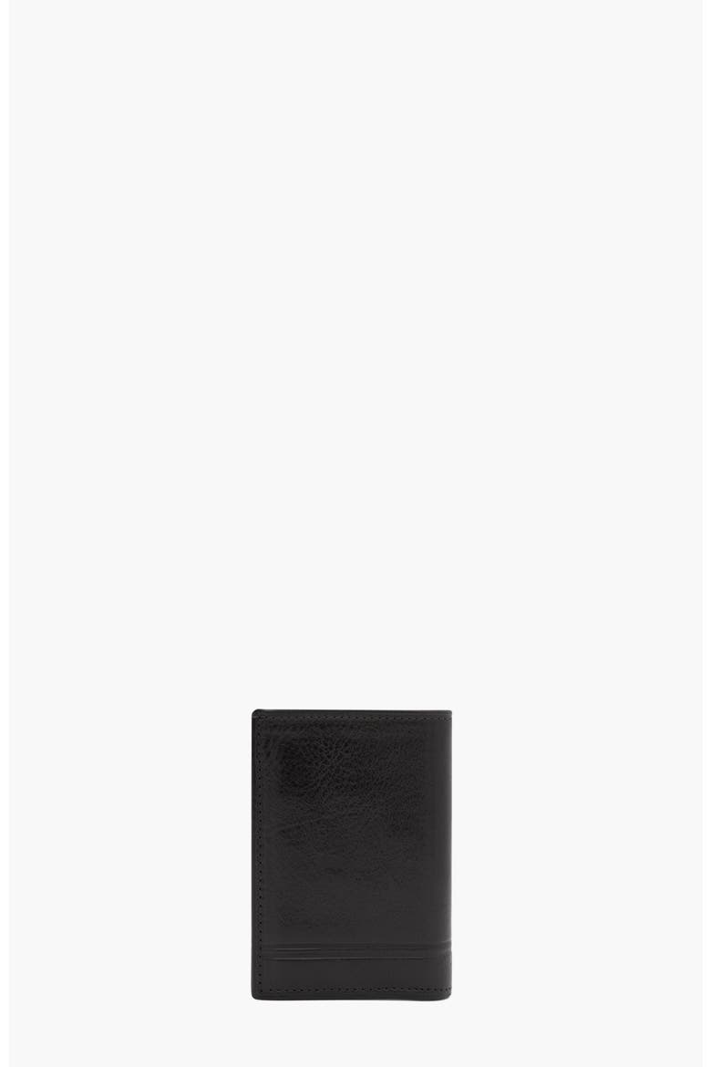 Gentleman Trifold Leather Wallet 522, Alternate, color, Black