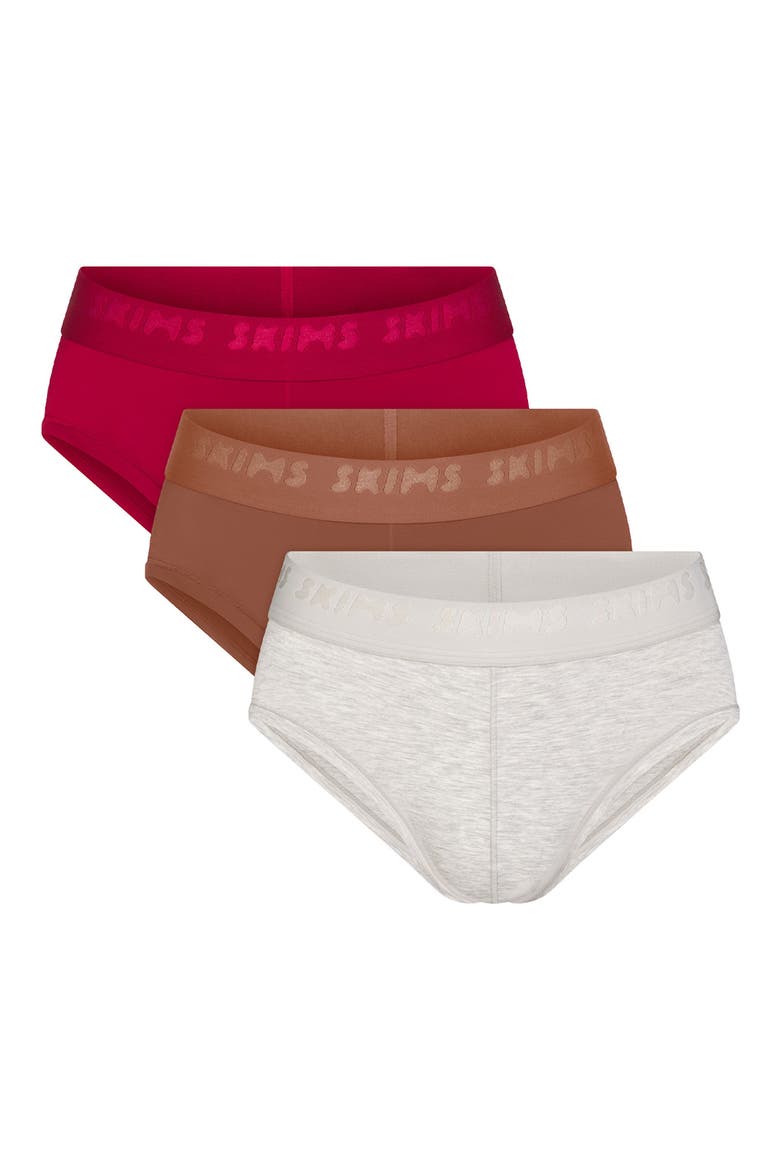 Men's 3-Pack Seamless Modal Blend Briefs, Alternate, color, WOOD MULTI