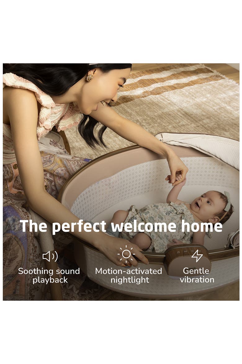 Kindred Collection Sibia Smart Bassinet, Alternate, color, NATURAL HERITAGE