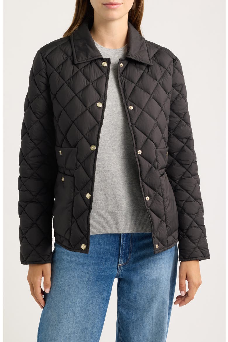 Quilted Liner Jacket, Main, color, BLACK
