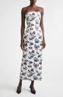Laelia Floral Strapless Gown