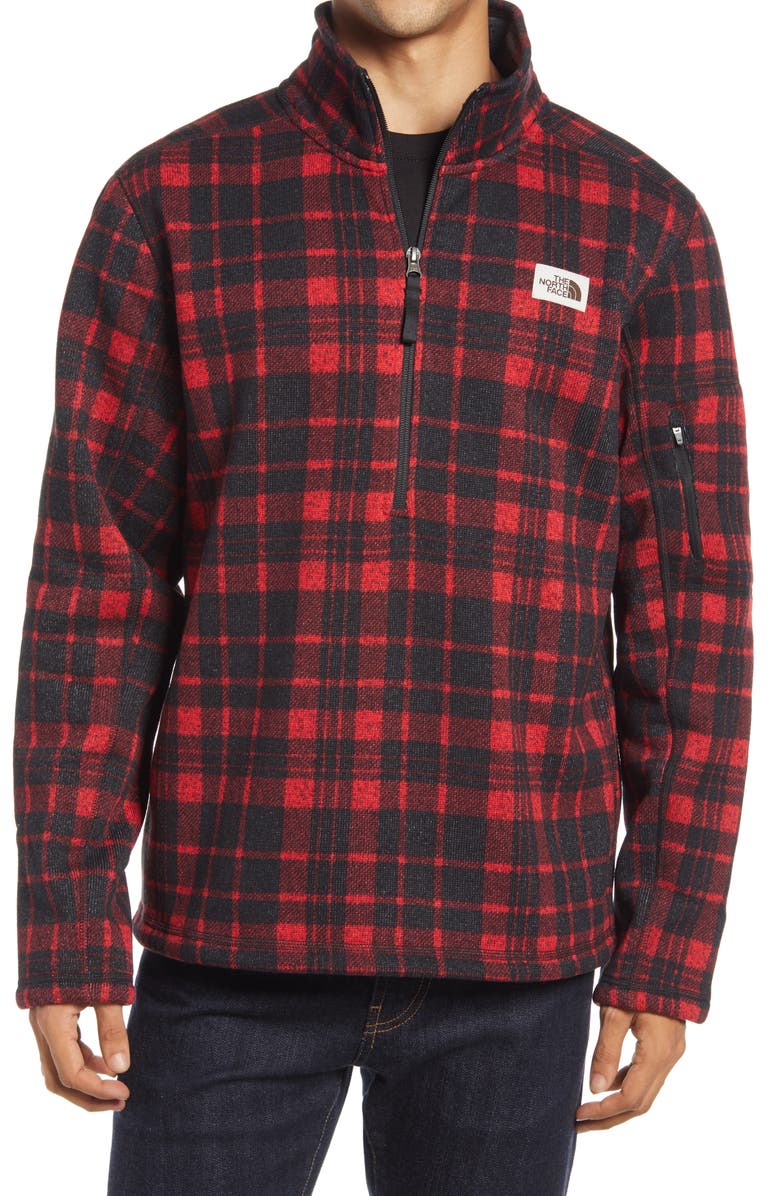 The North Face Gordon Lyons Plaid Half-Zip Pullover, Main, color,