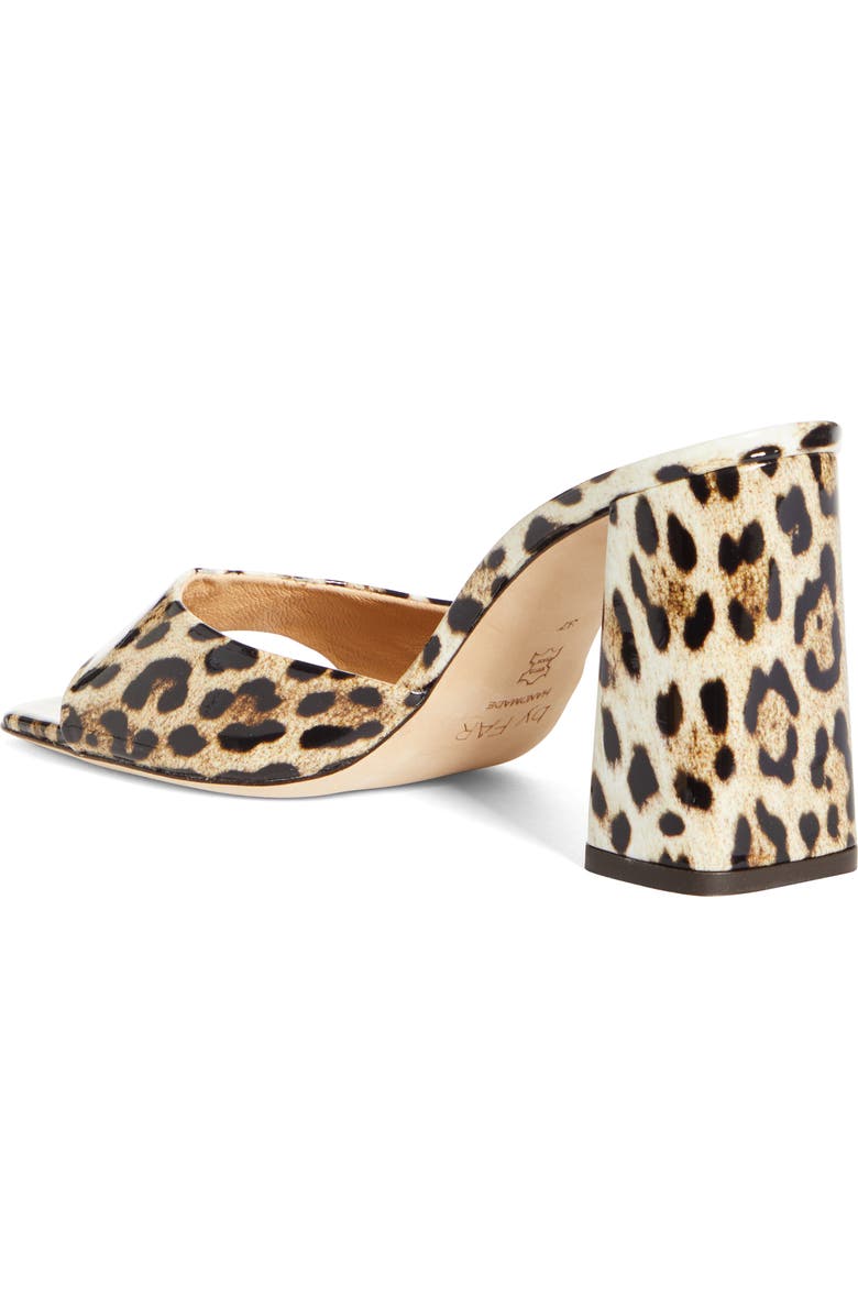 By Far Juju Leopard Print Slide Sandal, Alternate, color,