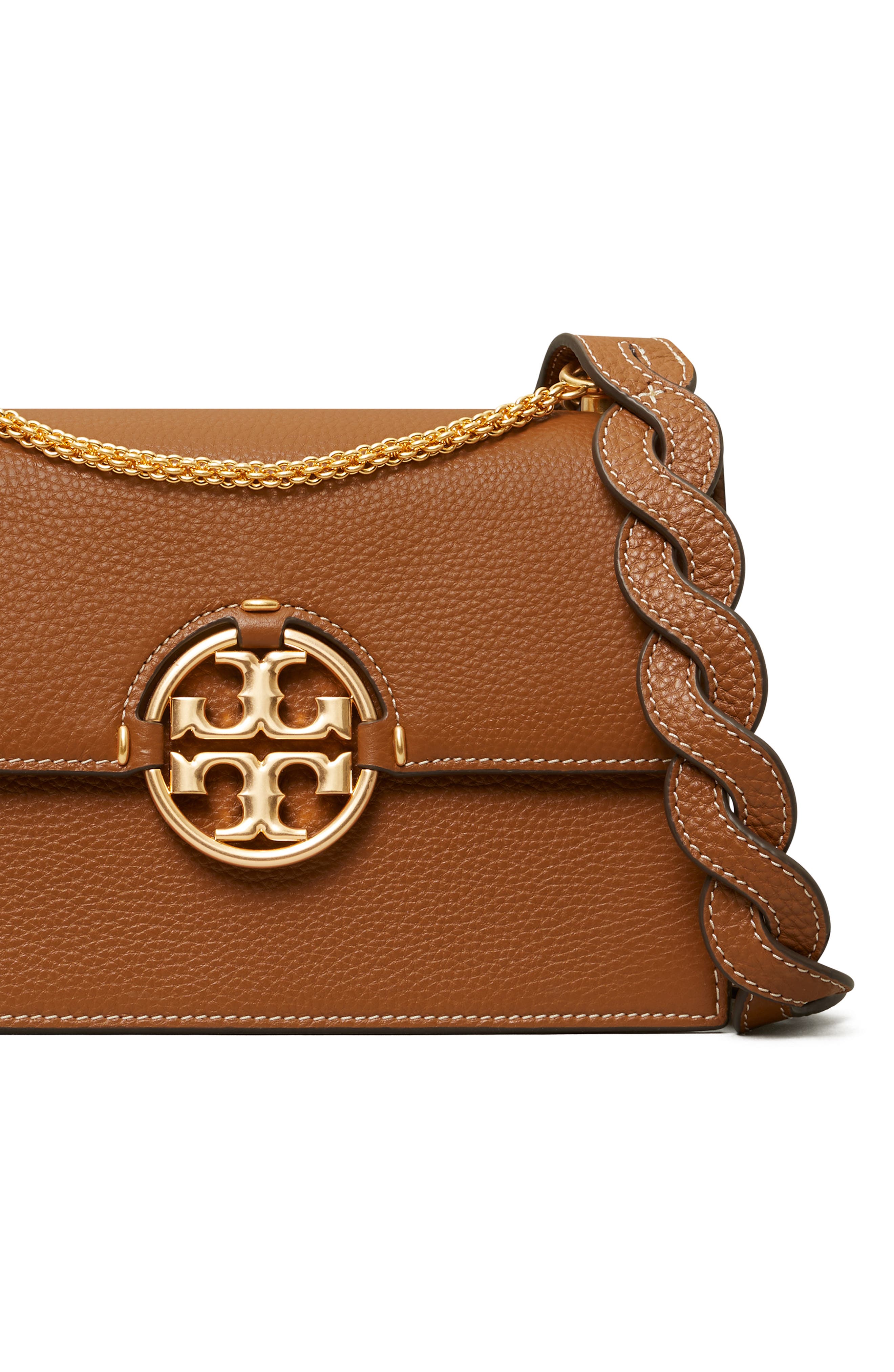 Miller Small Leather Shoulder Bag, Alternate, color, LIGHT UMBER