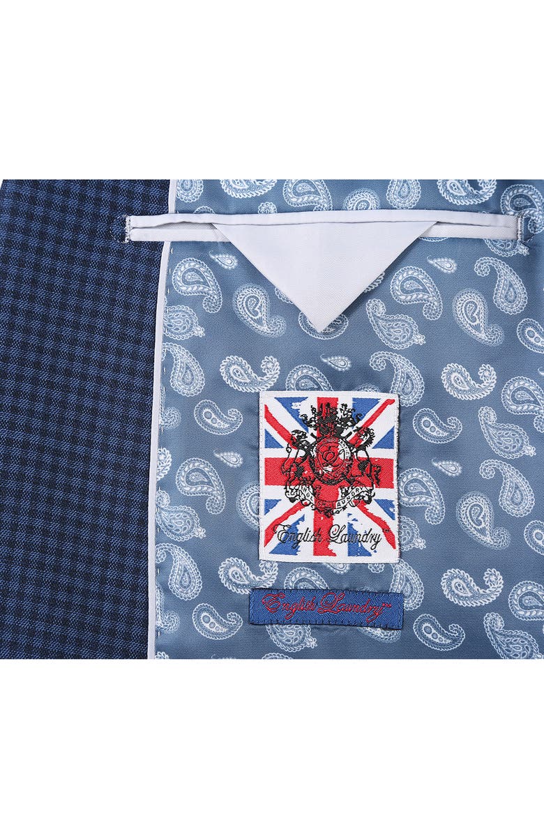 English Laundry Peaked Lapel Wool Blend Two-Piece Suit, Alternate, color, Navy